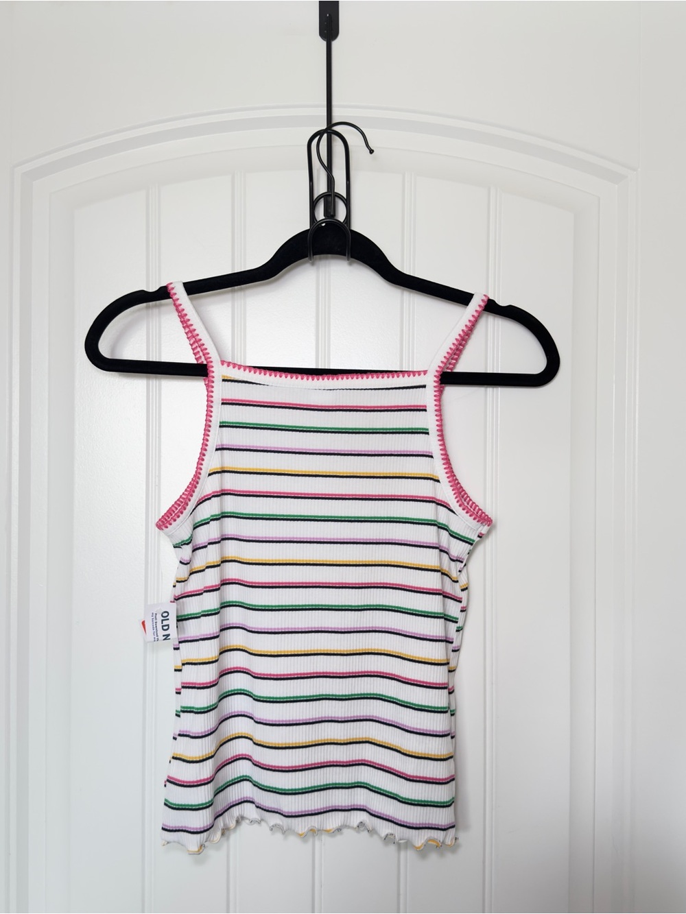 Old Navy Girls XL 14-16 Colorful Striped Fitted Tank Top - Picture 2 of 4